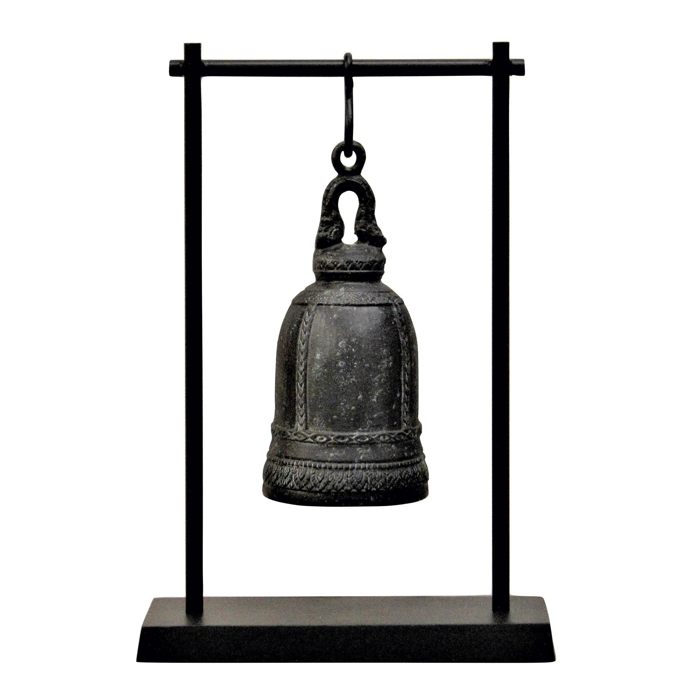 Navindra Antique Bell - Matte Verdigris - Matte Black - Large | Wayfair North America