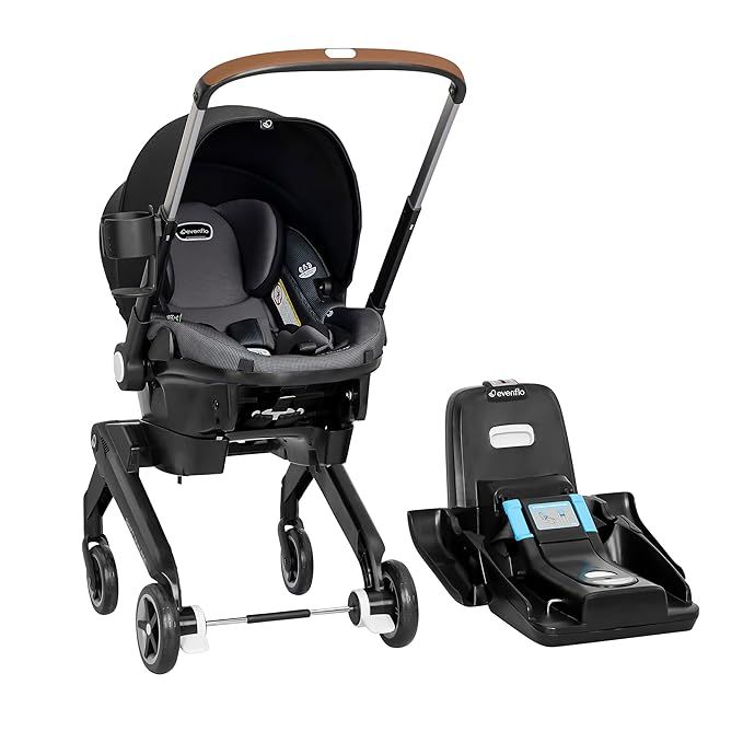 Evenflo Shyft DualRide with Carryall Storage Infant Car Seat and Stroller Combo (Boone Gray) | Amazon (US)