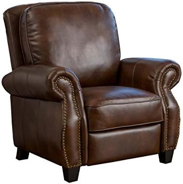 Christopher Knight Home Neville PU Push Back Recliner, 2-Tone Brown | Amazon (US)