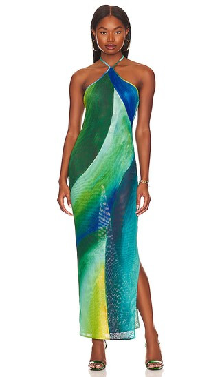 x REVOLVE Saira Dress in Emerald Ocean | Revolve Clothing (Global)