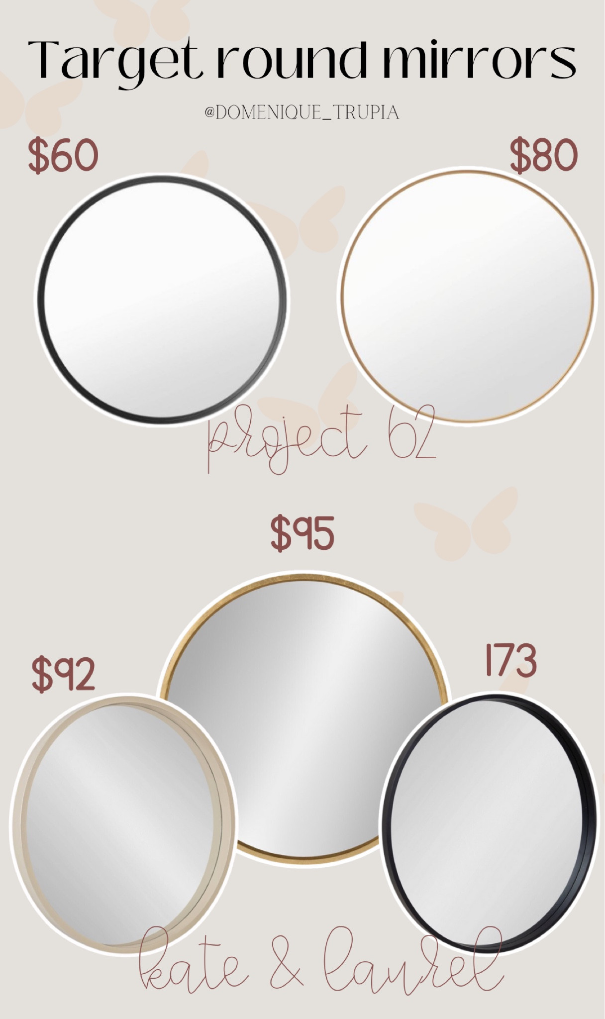 target round mirrors for the home. Project 62 decor, round mirrors, home decor, Kate and laurel mirrors, Kate and laurel decor, target home decor, wood mirror, gold mirror, black mirror, home refresh 

#LTKSeasonal #LTKhome #LTKFind