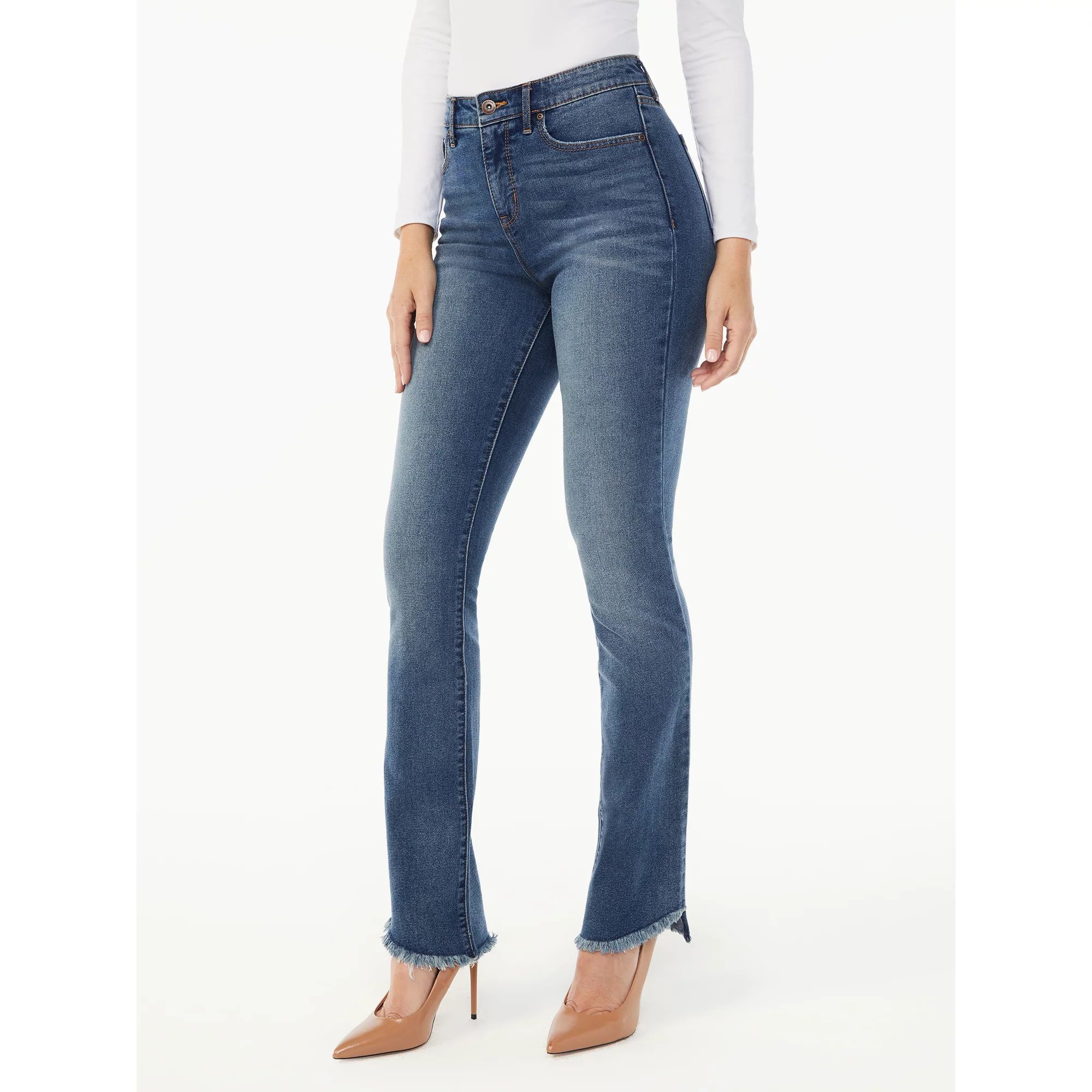 Sofia Jeans Women's Aura High Rise Kick Bootcut Jeans | Walmart (US)