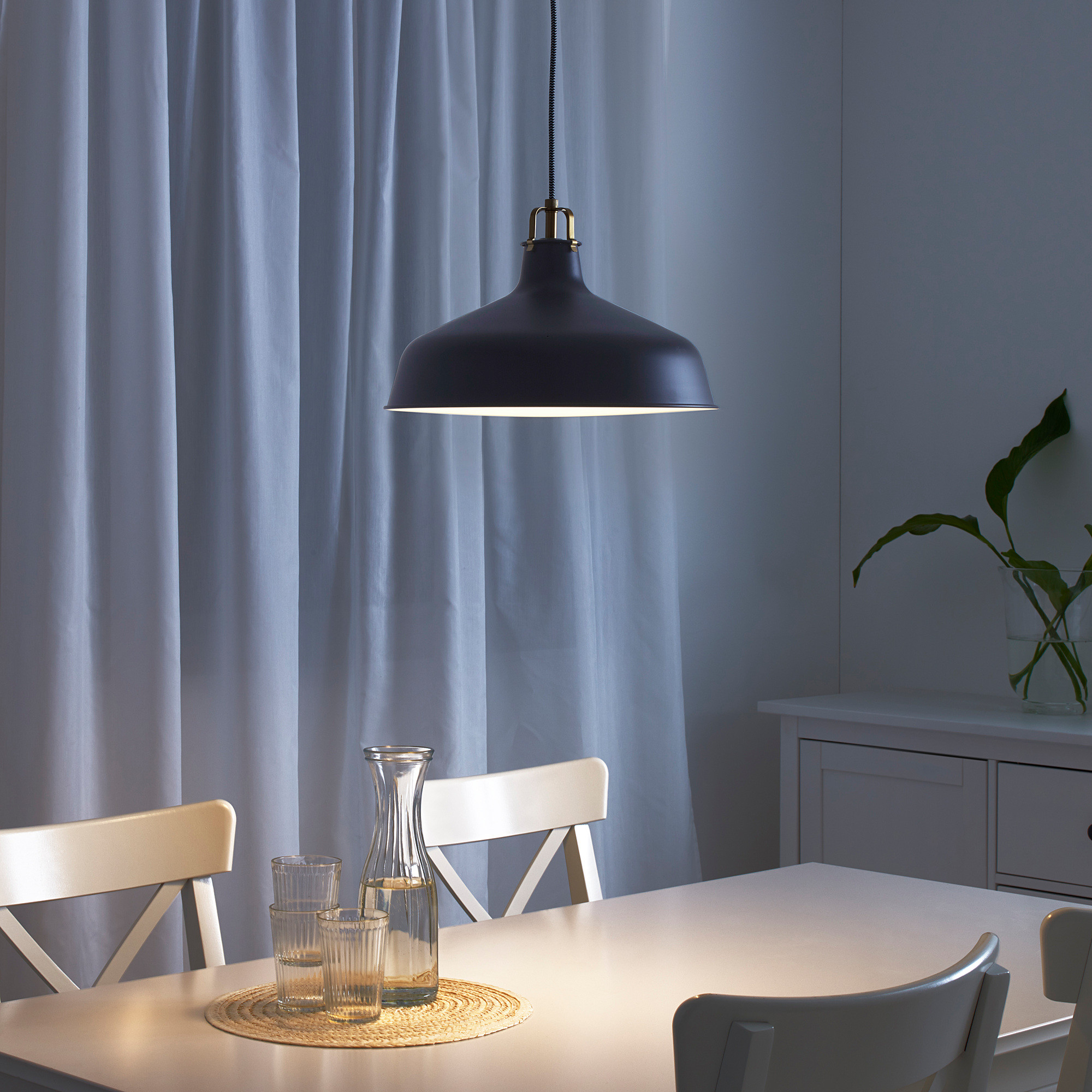 RANARP Pendant lamp, black, 15 " | IKEA US