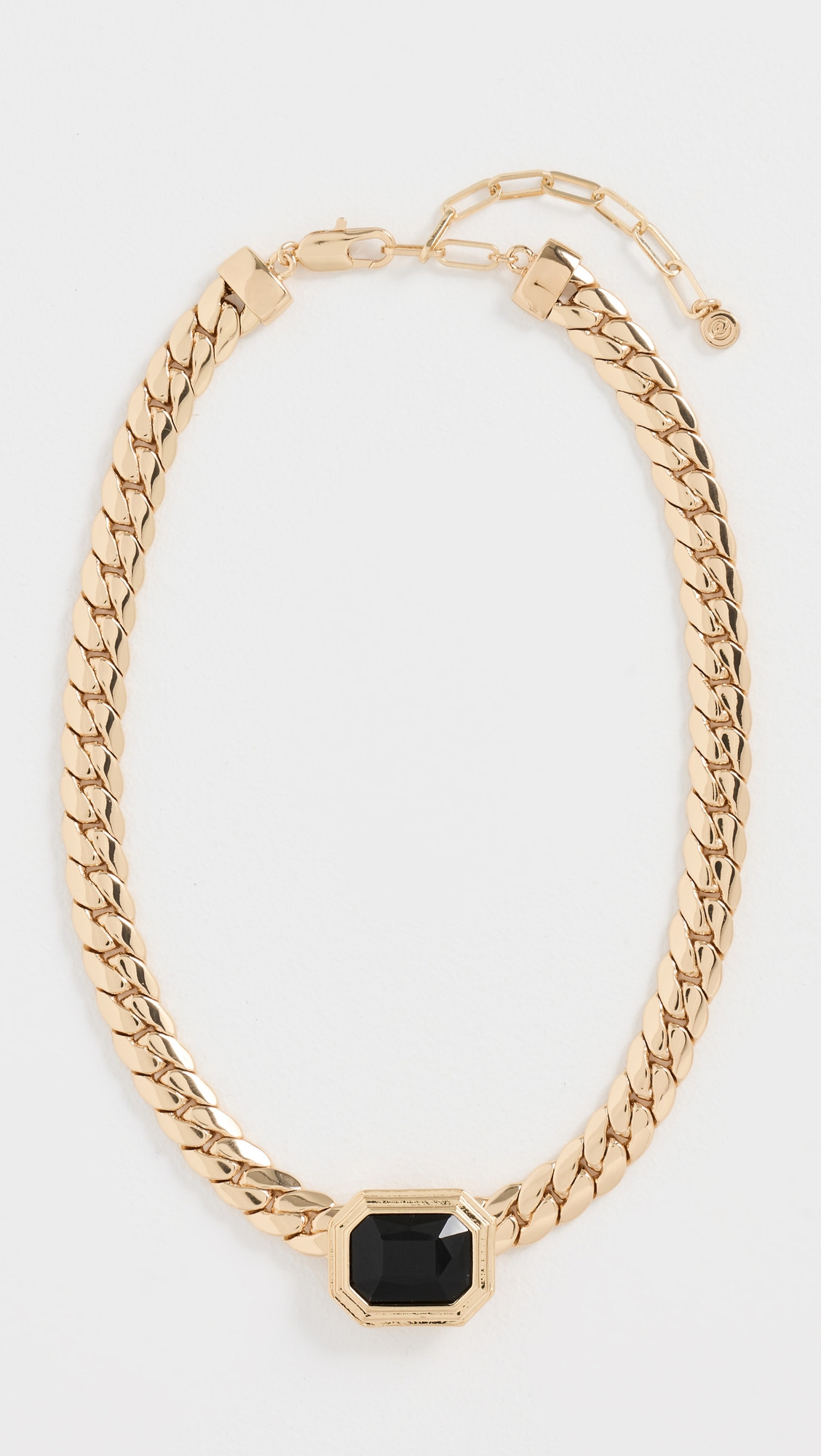 Ettika Emerald Deco Necklace Black One Size | Shopbop