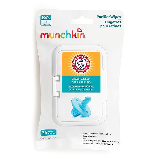 Munchkin Arm & Hammer Pacifier Wipes, 1 Pack, 36 Wipes | Amazon (US)