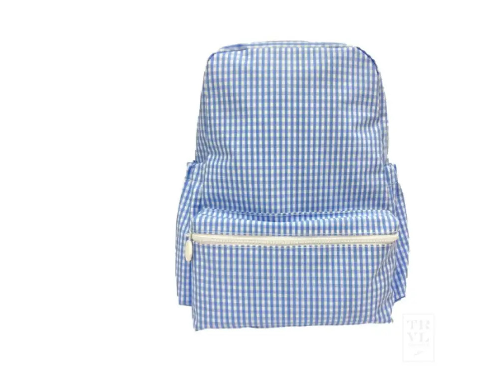 TRVL BACKPACKER - GINGHAM SKY | Hampton James Clothing