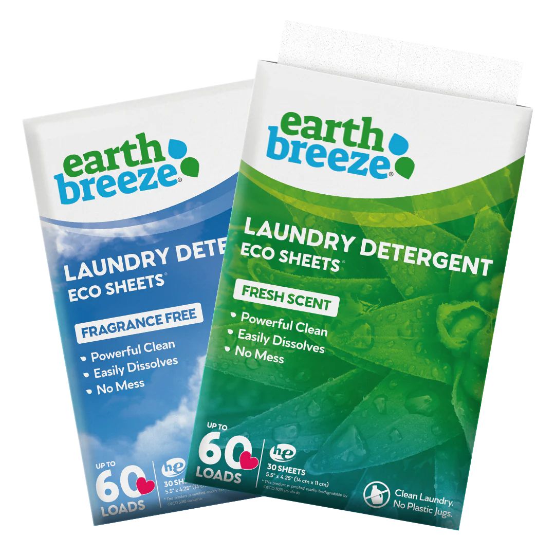Laundry Detergent  Eco Sheets - 60 Loads | Earth Breeze