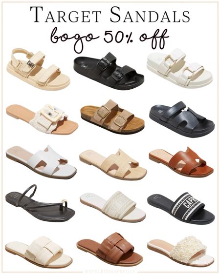 Target sandals are BOGO 50% off 

spring sandals, summer sandals, vacation, resort wear 

#LTKshoecrush #LTKsalealert #LTKfindsunder50