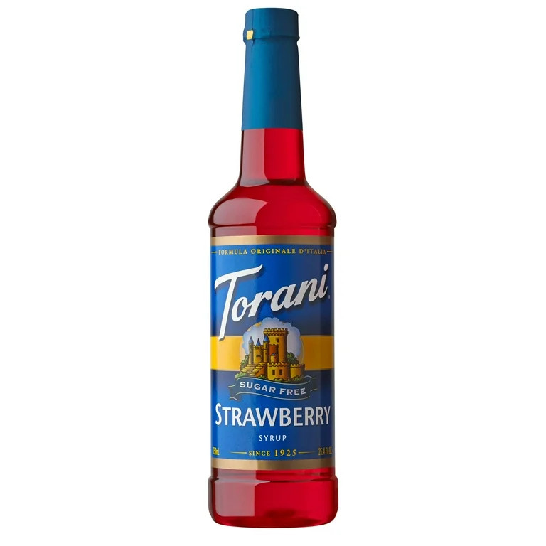 Torani Sugar Free Strawberry Syrup, 25.4 Fl Oz | Walmart (US)