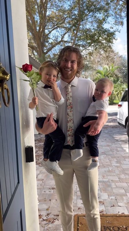 My boys on Valentine’s Day 🌹 The boy’s outfits are from Janie and Jack. I linked their cute bow ties too! 

bow tie l baby l toddler l kids l boys l valentines 
