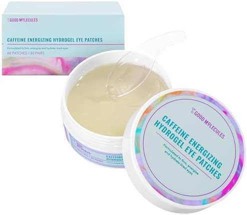 Good Molecules Caffeine Energizing Hydrogel Eye Patches - Eye Mask with Hyaluronic Acid Hydrate a... | Amazon (US)