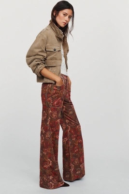 Pilcro Rylan Corduroy High Rise Flare Jeans | Anthropologie (US)