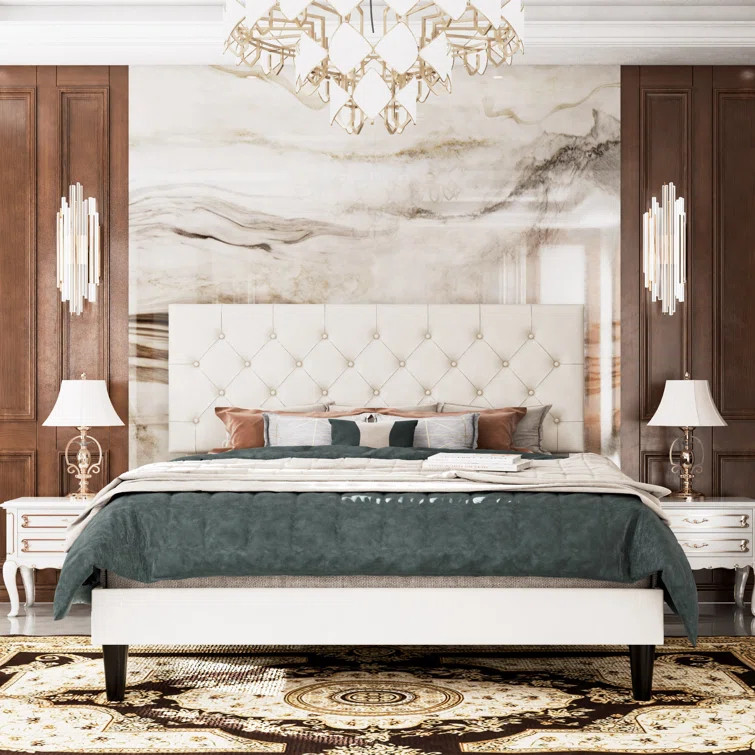 Ammerman Tufted Low Profile Platform Bed | Wayfair North America