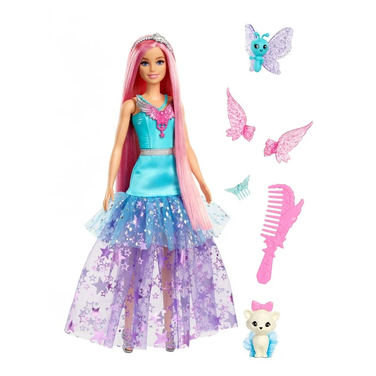 Barbie Doll with 2 Fantasy Pets, Barbie “Malibu” from Barbie a Touch of Magic - Walmart.com | Walmart (US)