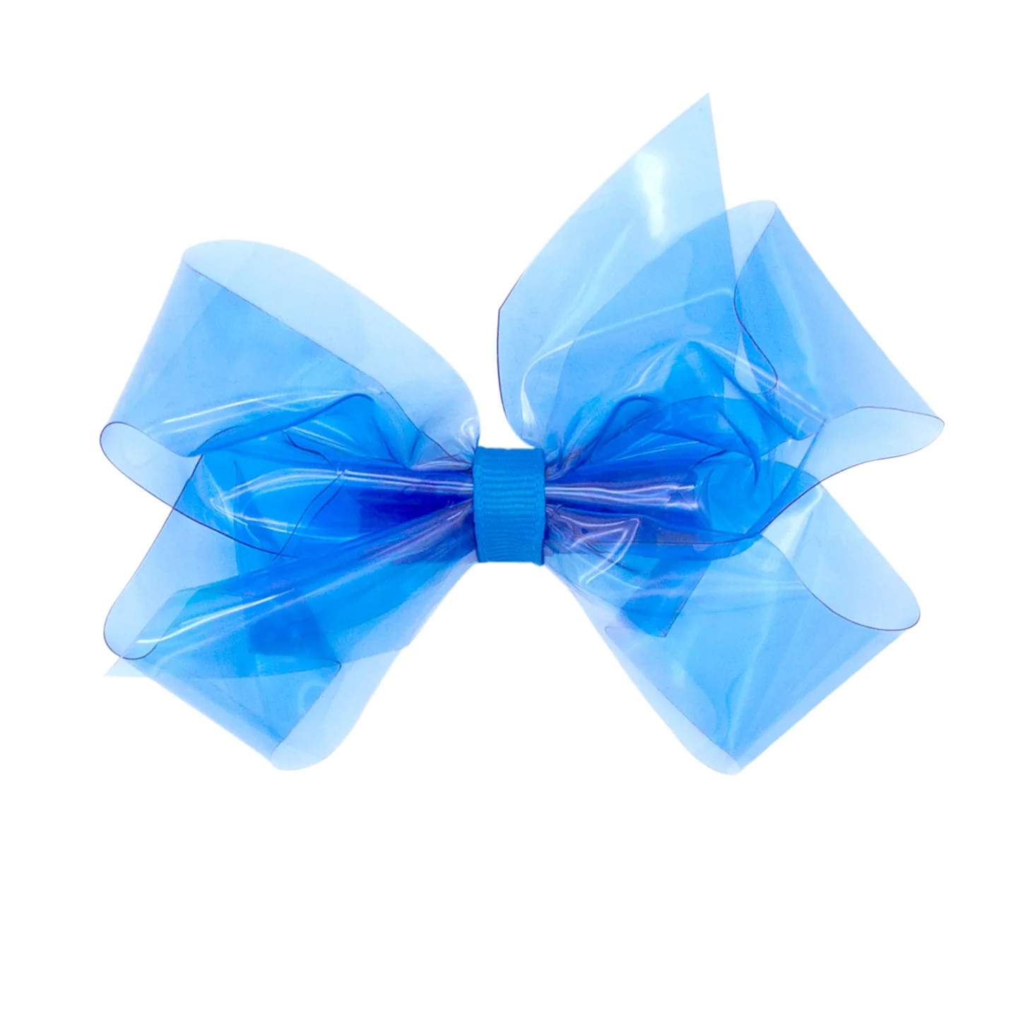 Wee Ones Medium Splash Splash Vinyl Bow - Agean Blue | JoJo Mommy