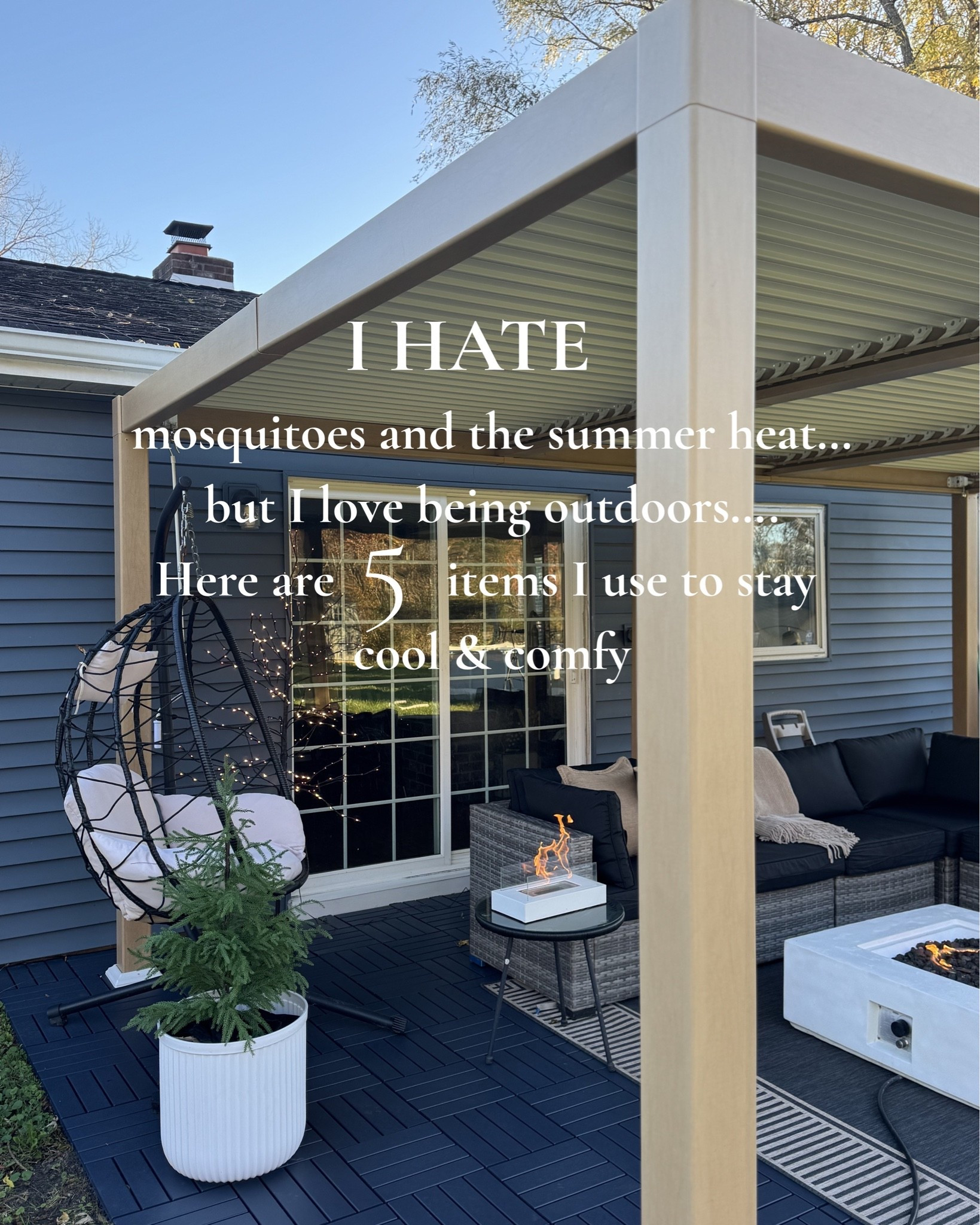 5 must have items for me to beat the heat  this summer while relaxing on my patio ☀️

#LTKHome #LTKSaleAlert #LTKSeasonal