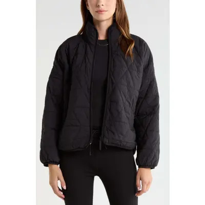 Zella Compass Quilted Packable Jacket in Green Urban at Nordstrom, Size Large | Nordstrom