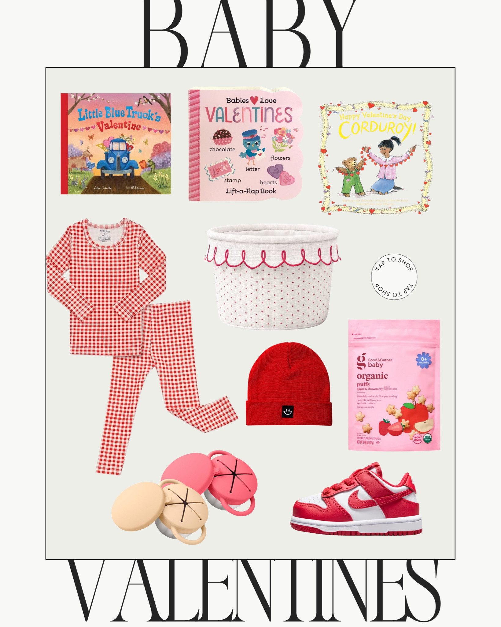 Valentines // Valentine’s Day // baby Valentine’s Day // Valentine’s Day basket // books // pajamas // shoes // snacks // baby // toddler // Amazon // Target 

#LTKmomlife #LTKBaby #LTKValentine