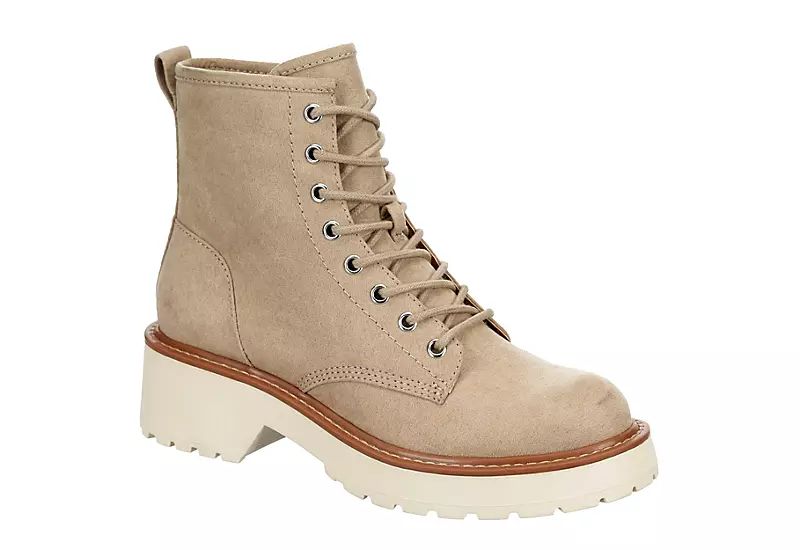 Madden Girl Womens Carra Combat Boot - Sand | Rack Room Shoes