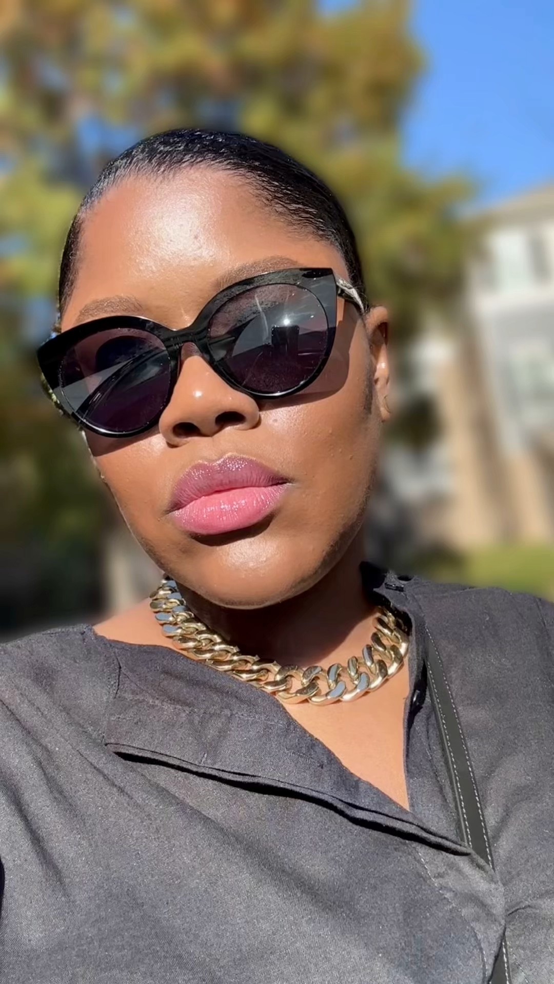Wearing Pair Eyewear in Zuri with the black sun topper. 

Lip balm Spike Valentino 302R Pink

#LTKootd #LTKBeauty