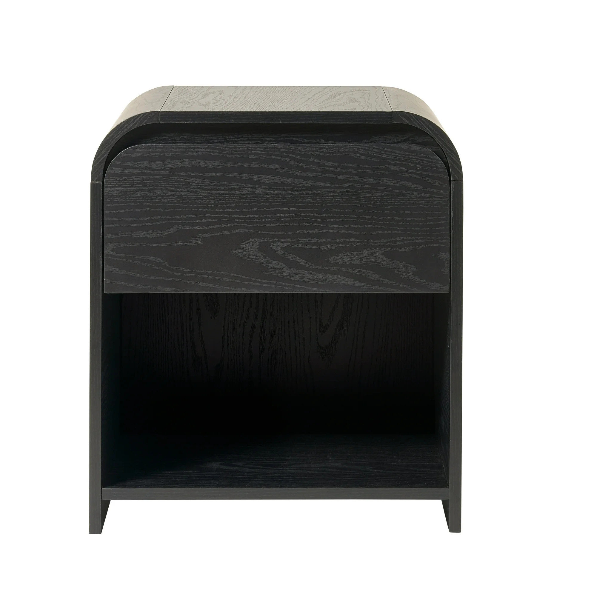 Better Homes & Gardens Juliet Nightstand with USB, Rich Black Finish | Walmart (US)