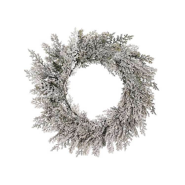 New! Frosted Cedar Christmas Wreath | Kirkland's Home