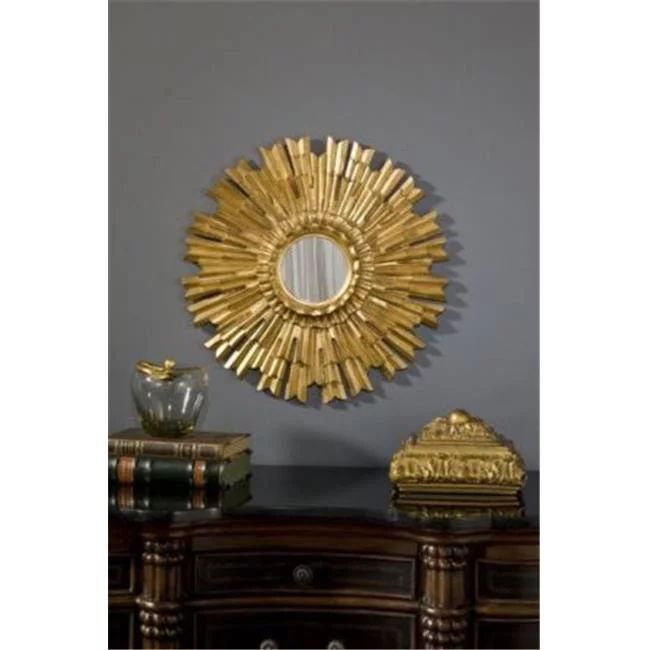 Hickory Manor HM201GL 22 in. Eleganza Gold Leaf Decorative Mirror - Walmart.com | Walmart (US)