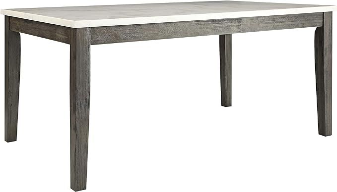 ACME FURNITURE Merel Dining Table - - White Marble & Gray Oak | Amazon (US)