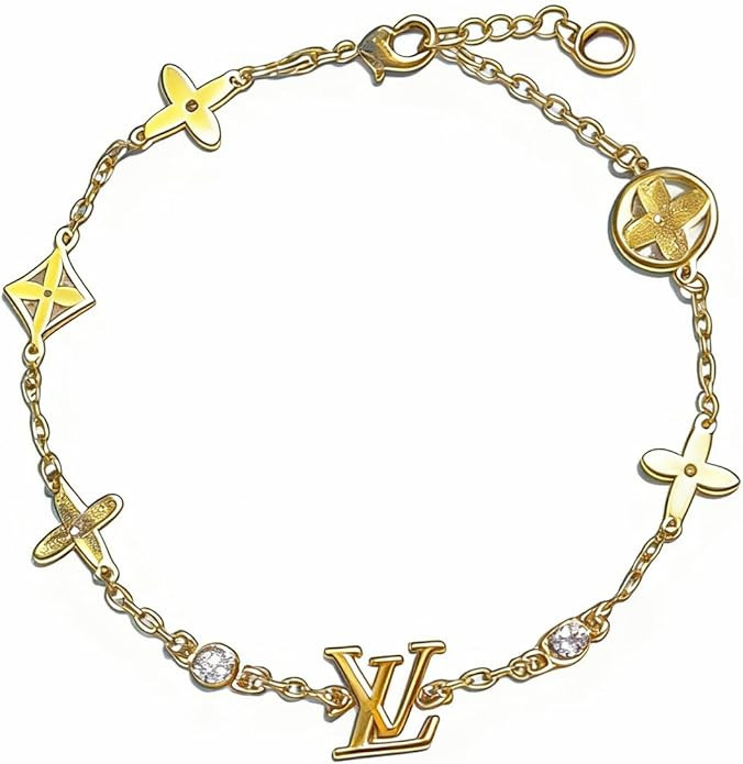 Slim Adjustable Gold Link Bracelet - Minimalist Chain Bracelet for Women, Lightweight Everyday Je... | Amazon (US)