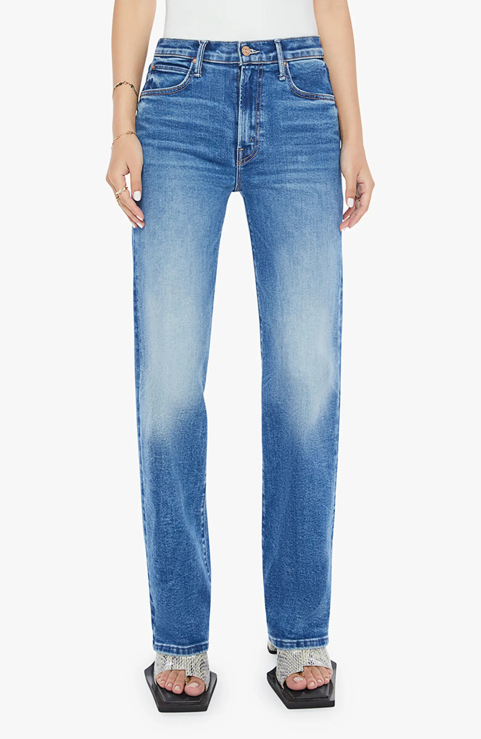 Lil Kick It High Waist Straight Leg Jeans | Nordstrom