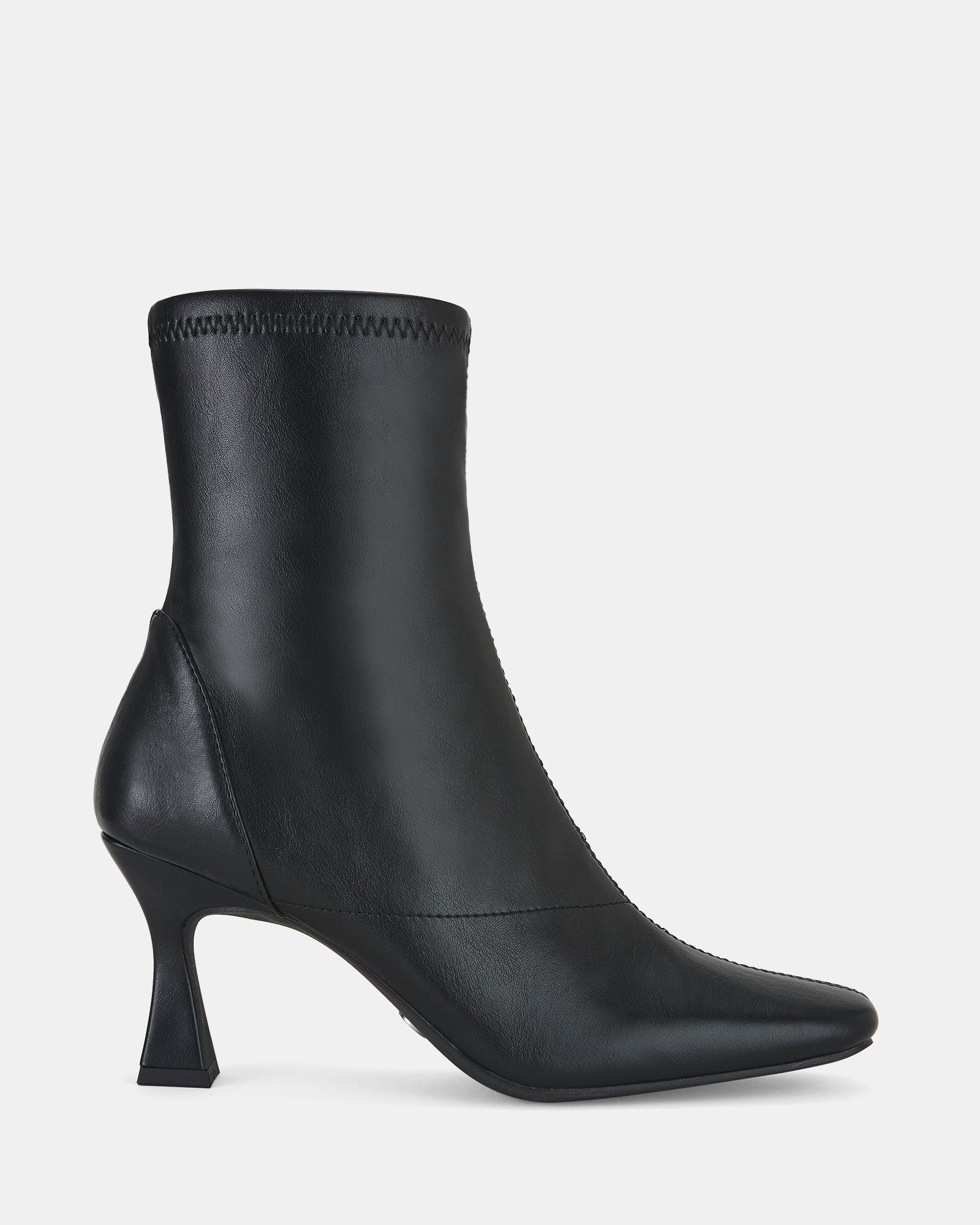 DELILAH BLACK Zip Up Boots | Novo Shoes