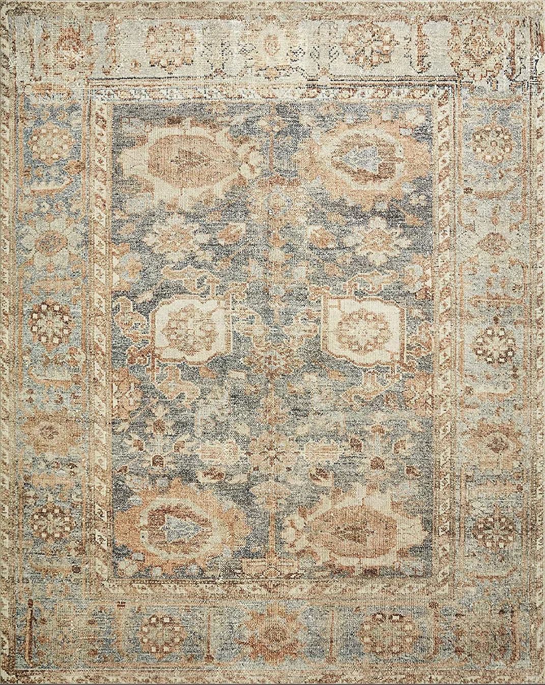 Margot Oriental Ocean/Spice Area Rug Feat. CloudPile | Wayfair North America