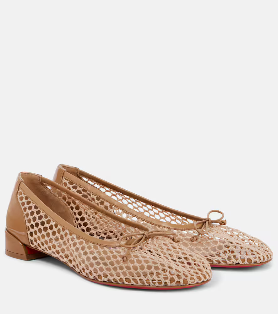Christian Louboutin Sweetie Jane Mesh ballet flats | Mytheresa (US/CA)