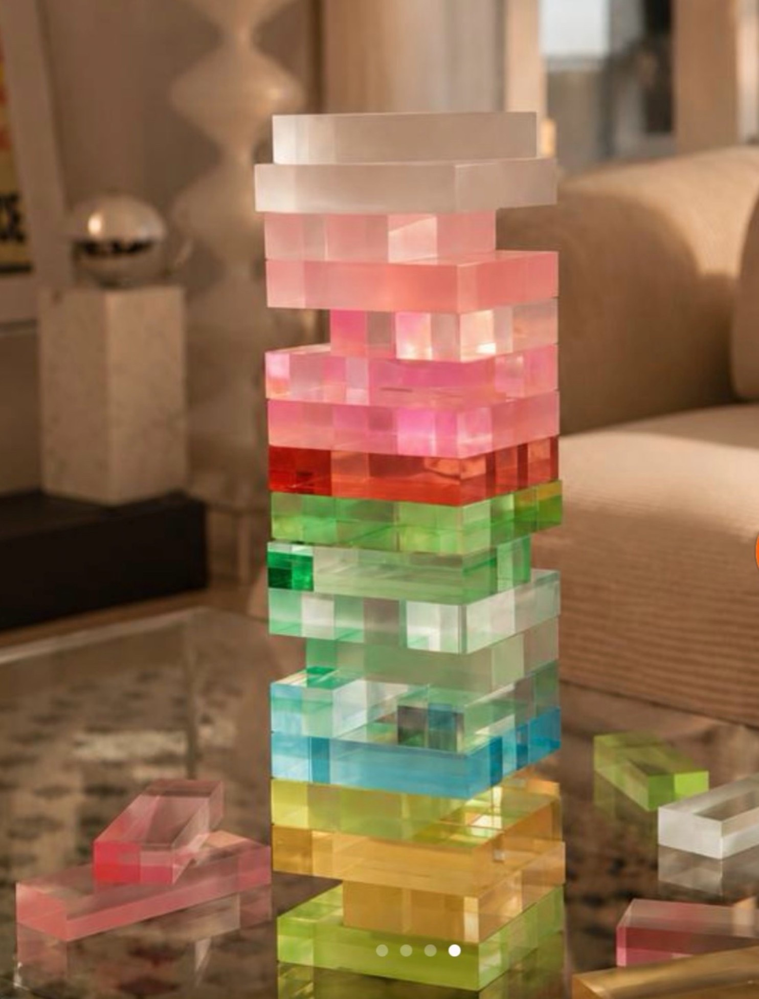 Sunnylife
Visit the Sunnylife Store
Sunnylife Women's Lucite Jumbling Tower

This jumbling tower from SunnyLife includes 54 transparent lucite playing pieces and a display case. The brand's contemporary aesthetic shines through in this modern stacking game that brings a luxe touch to entertaining at home or poolside gatherings.

#LTKHome #LTKKids #LTKmomlife