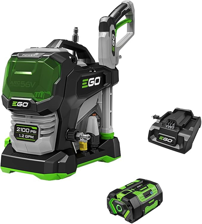 EGO Power+ Electric Pressure Washer, 2100 PSI Power Washer, Includes 56V 6.0Ah Battery and Charge... | Amazon (US)