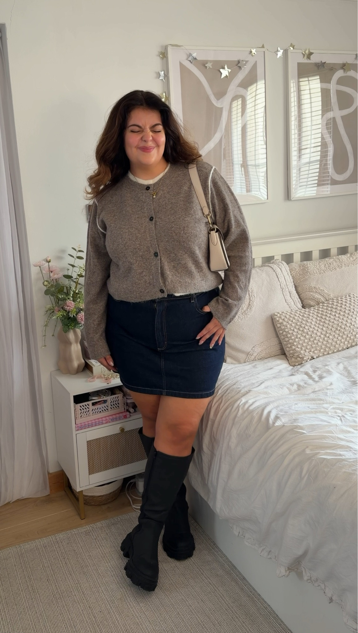 Transitional summer to autumn outfit 🍂 

Denim mini skirt and knee high boots outfit

#LTKuk #LTKmidsize #LTKautumn