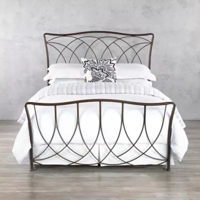 Marin Iron King Bed Frame in Aged Steel | Bed Bath & Beyond