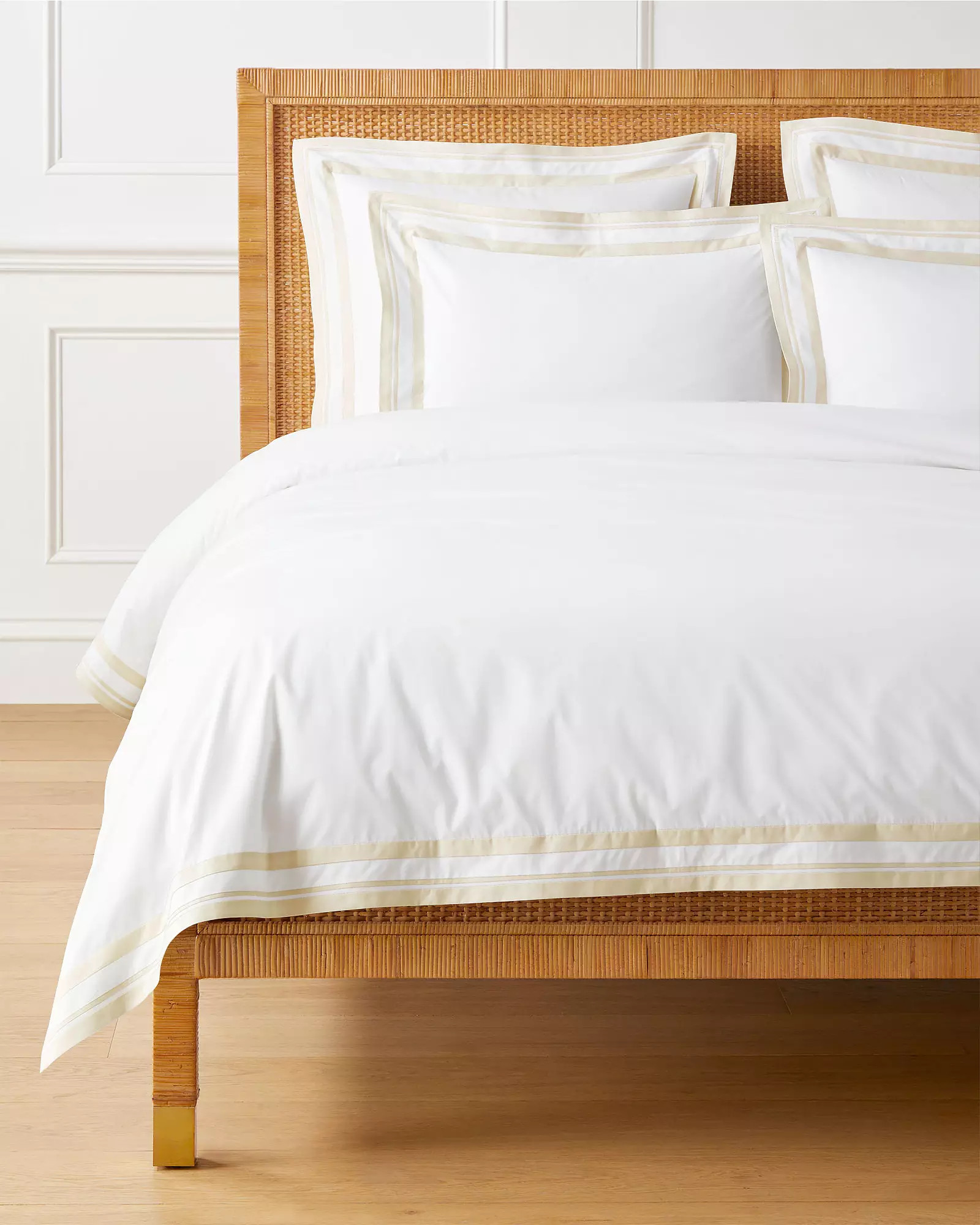 Castine Percale Duvet Cover | Serena and Lily