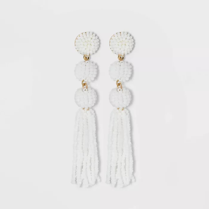 SUGARFIX by BaubleBar Beaded Ball Drop Tassel Earrings | Target