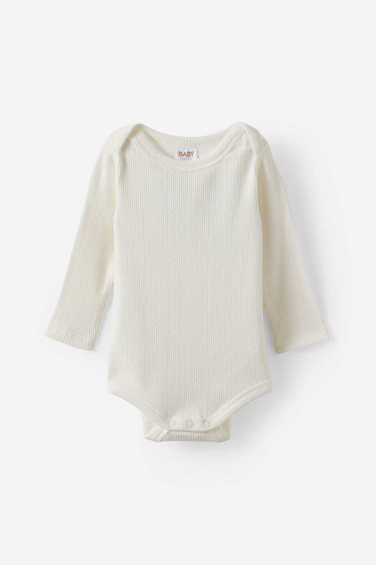 Organic Pointelle Long Sleeve Onesie | Cotton On (US)