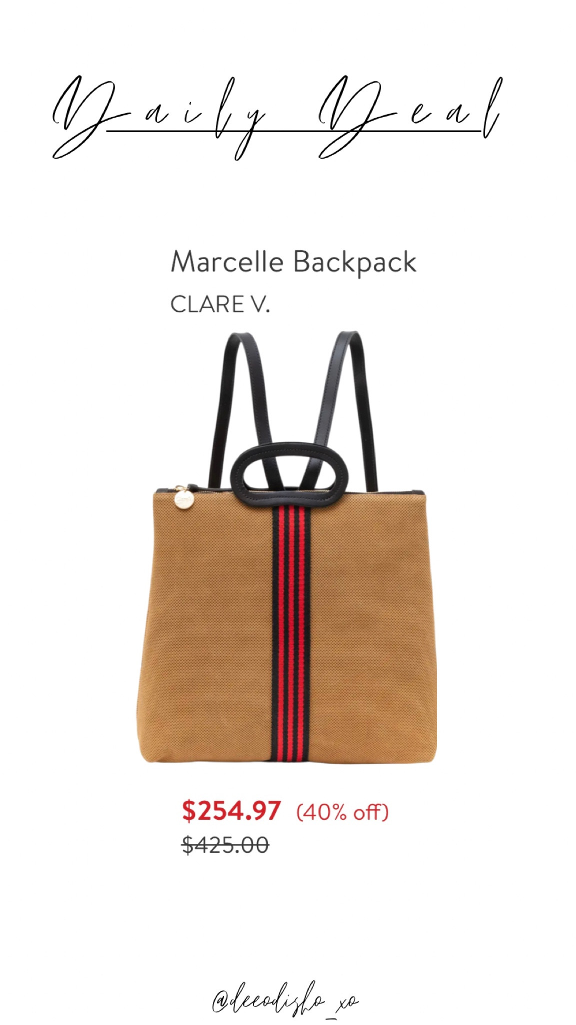 Clare V. Marcelle Leather Backpack, Nordstrom