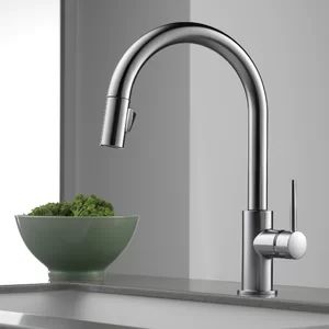 9159-AR-DST Trinsic Pull Down Single Handle Kitchen Faucet with MagnaTite® Docking and Diamond S... | Wayfair North America