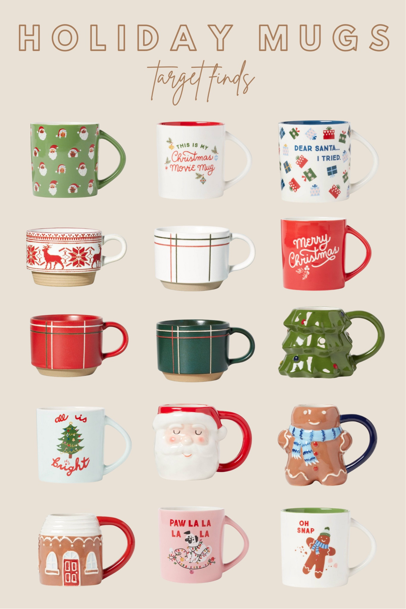 Target finds, target, holiday home, Christmas mugs 

#LTKSeasonal #LTKHoliday
