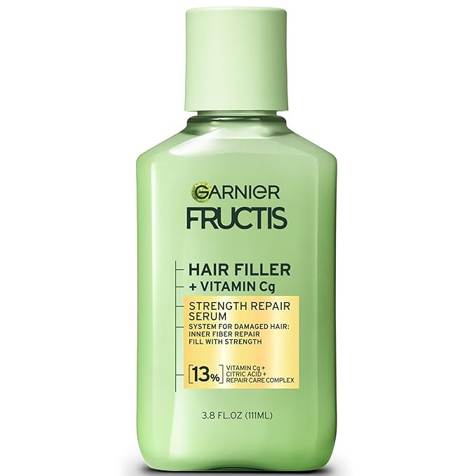 Garnier Fructis Hair Filler Strength Repair Serum Treatment with Vitamin Cg, Hair Serum for Weak,... | Amazon (US)