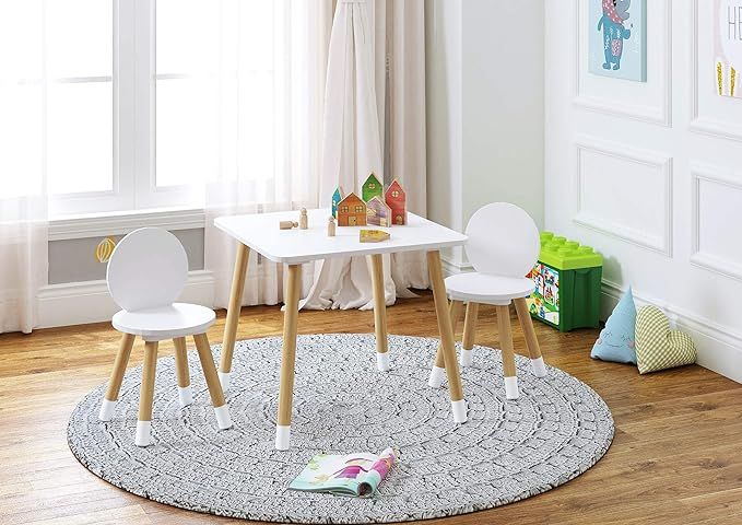 UTEX Kids Table with 2 Chairs Set for Toddlers, Boys, Girls, 3 Piece Kiddy Table and Chairs Set, ... | Amazon (US)