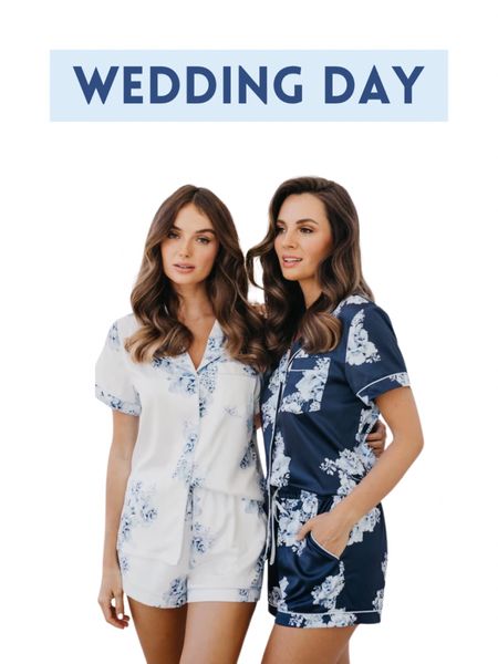 Blue floral bridesmaid pajamas. Getting ready photos. Bridesmaid gifts. Blue bridesmaid pajamas. Bridesmaid proposal.

#LTKFindsUnder100 #LTKSeasonal #LTKWedding