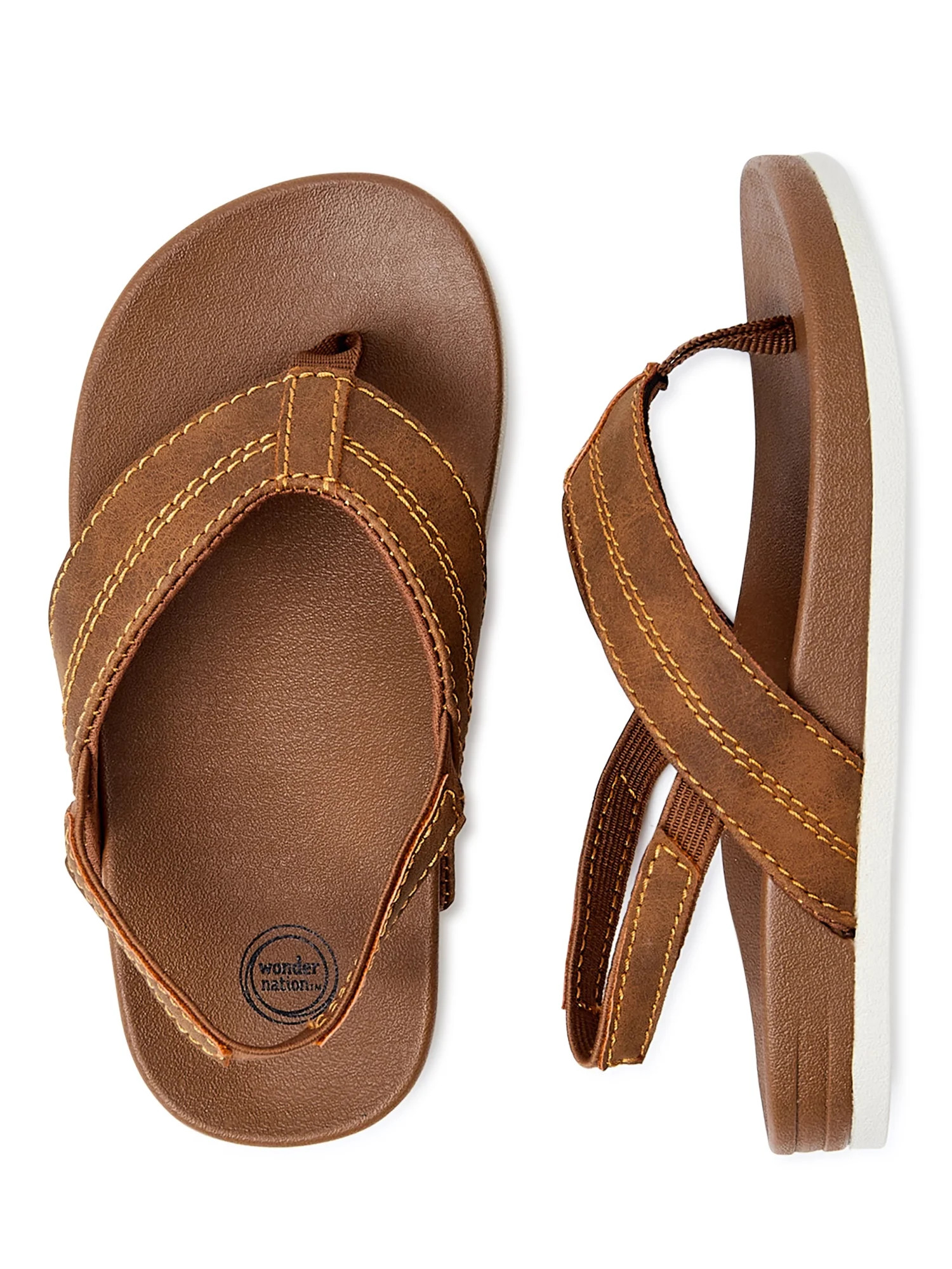 Wonder Nation Toddler Boy's Casual Flip Flop, Sizes 5/6-11/12 - Walmart.com | Walmart (US)