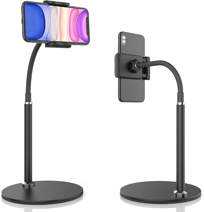 Cell Phone Stand, Adjustable Height & Angle Phone Holder Gooseneck Flexible Arm Universal Phone S... | Amazon (US)