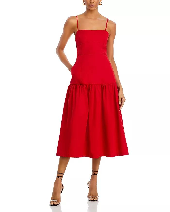 AQUA Drop Waist Midi Dress - 100% Exclusive Women - Bloomingdale's | Bloomingdale's (US)