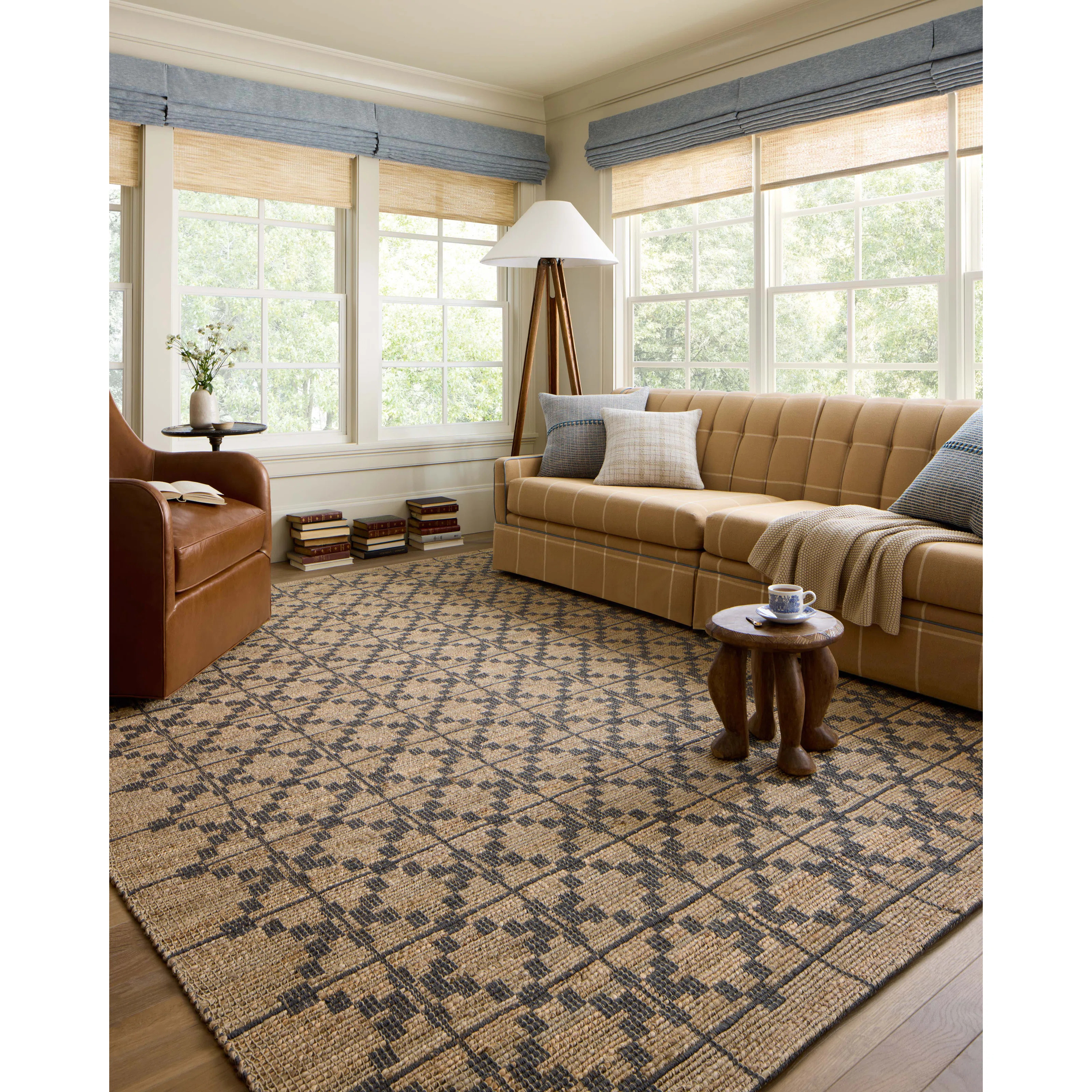 Chris Loves Julia x Loloi Judy Natural / Graphite Area Rug & Reviews | Wayfair | Wayfair North America